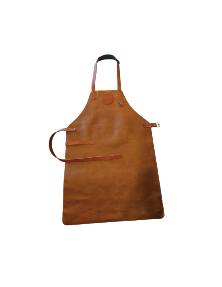 TABLIER EN CUIR OFYR MARRON
