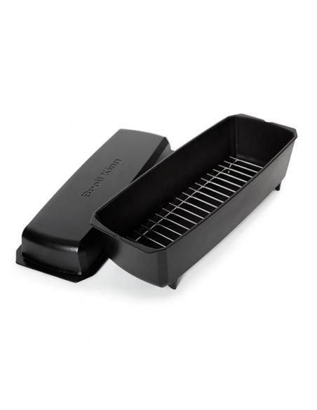 COCOTTE EN FONTE RECTANGULAIRE POUR BARBECUE BROIL KING