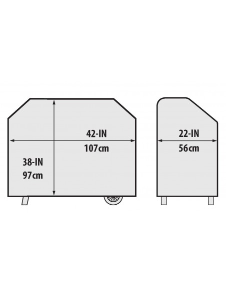 HOUSSE BARBECUE PRENIUM CROWN PELLET 400 BROIL KING