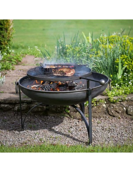 BRASERO PLAIN JANE 80 AVEC GRILLE PIVOTANTE - TIMOTHY ROSS