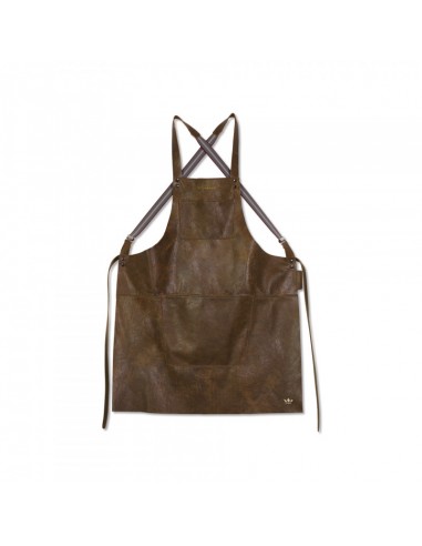 TABLIER A BRETELLES EN CUIR VINTAGE...