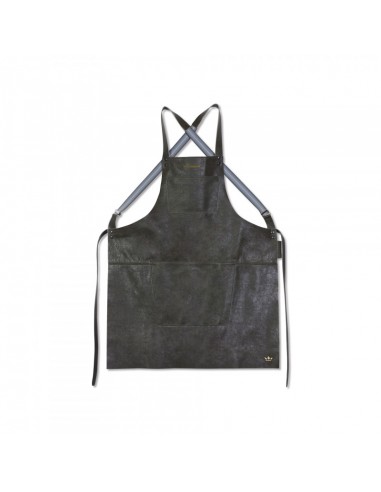 TABLIER EN CUIR VINTAGE GRIS...