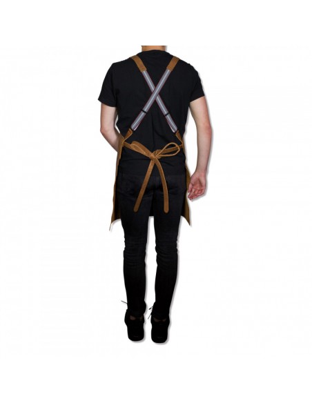 TABLIER EN CUIR VINTAGE COGNAC DUTCHDELUXES