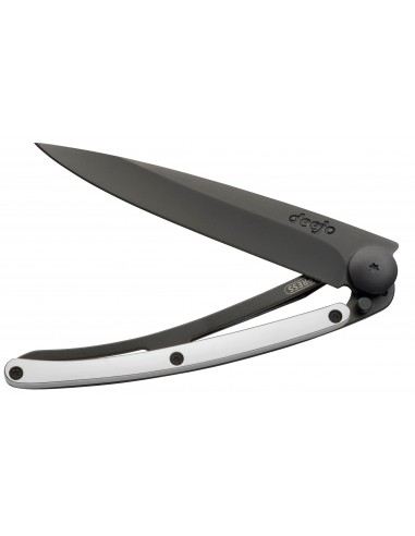 COUTEAU DEEJO 37G - BLACK DORE OR BLANC