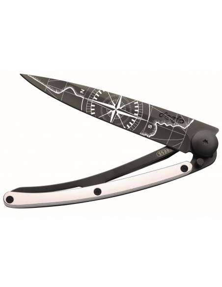COUTEAU DEEJO 37G - BLACK DORE OR BLANC - TERRA INCOGNITA
