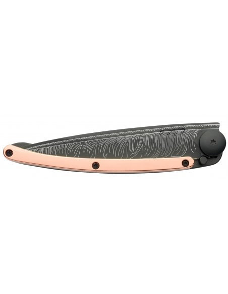 COUTEAU DEEJO 37G - BLACK DORE OR ROSE - PLUME