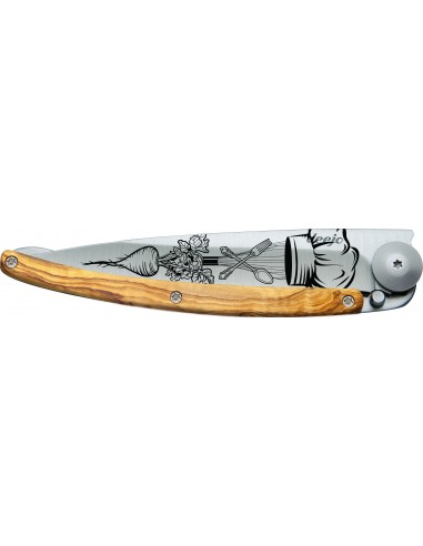 COUTEAU DEEJO TATOO 37G - CHEF - OLIVIER