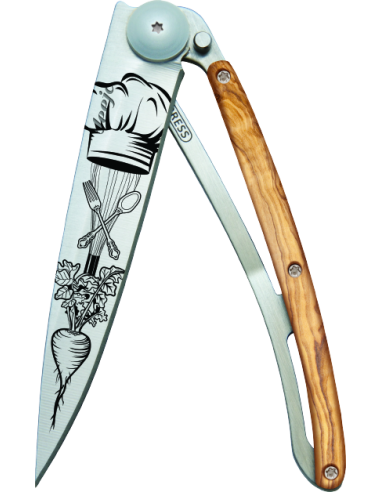 COUTEAU DEEJO TATOO 37G - CHEF - OLIVIER