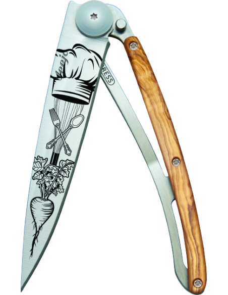 COUTEAU DEEJO TATOO 37G - CHEF - OLIVIER