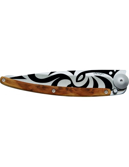 COUTEAU DEEJO TATOO 37G - TRIBAL - GENEVRIER