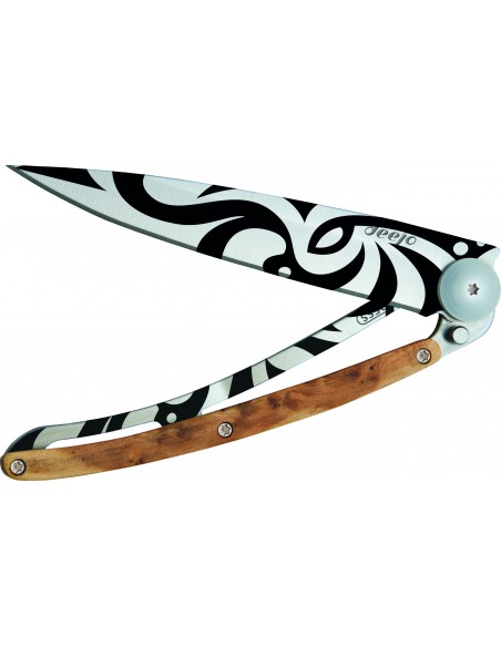 COUTEAU DEEJO TATOO 37G - TRIBAL - GENEVRIER