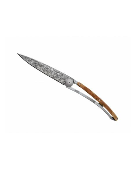 COUTEAU DEEJO TATOO 37G - ART NOUVEAU - GENEVRIER
