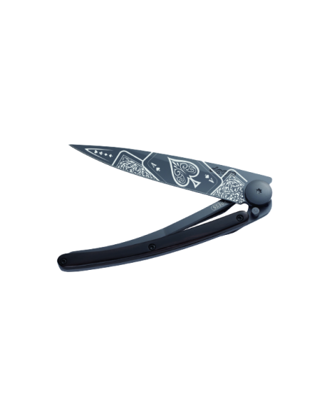 COUTEAU DEEJO TATOO BLACK 37G -CHANCE-EBENE