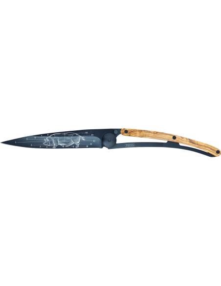 COUTEAU DEEJO TATOO BLACK 37G -DANS LE COCHON-OLIVIER
