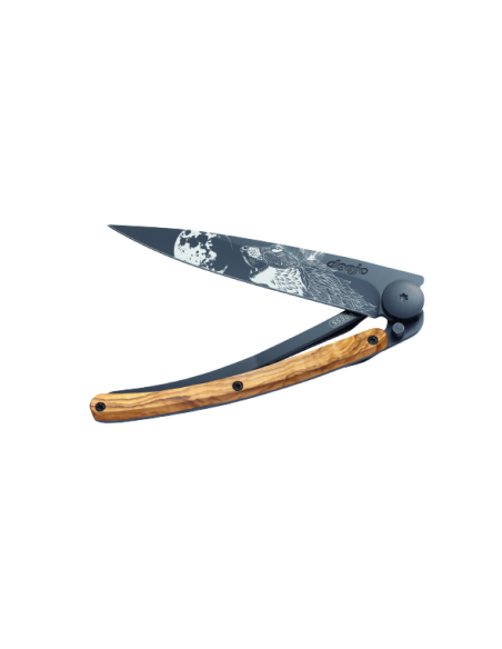 COUTEAU DEEJO TATOO BLACK 37G -HURLEMENT-OLIVIER