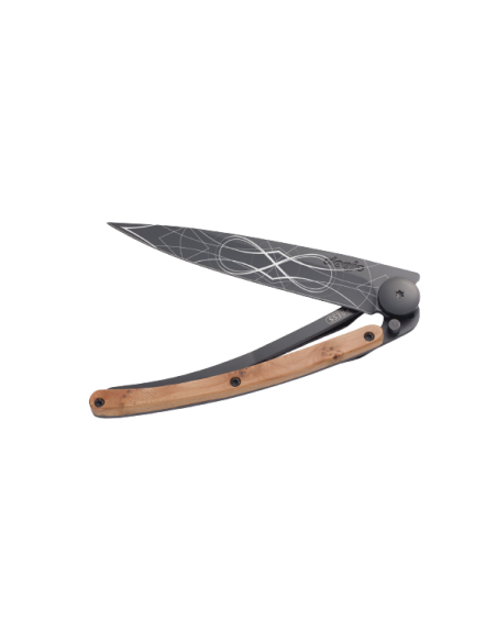 COUTEAU DEEJO TATOO BLACK 37G -INFINI-GENEVRIER