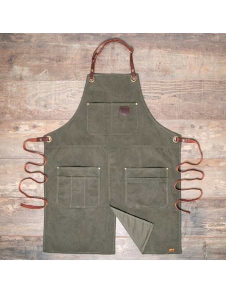 TABLIER FENDU 690 VERT OLIVE ALASKAN MAKER