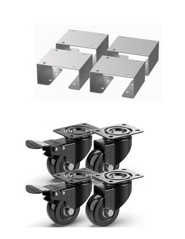 KIT ROUES POUR MEUBLE DE CUISINE...