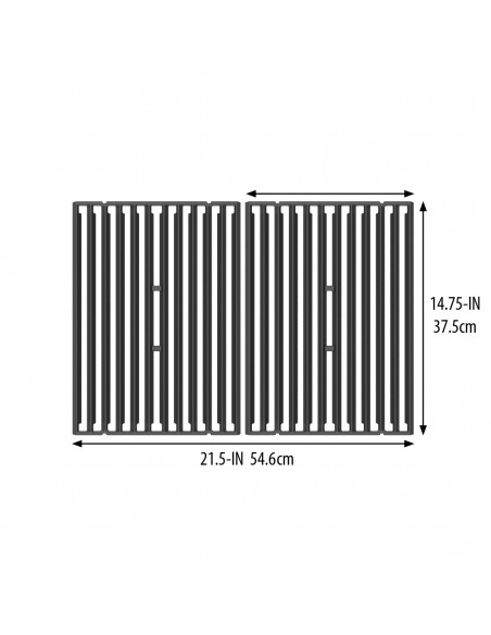 LOT 2 GRILLES DE CUISSON FONTE R&Eacute;VERSIBLE ROYAL BROIL KING