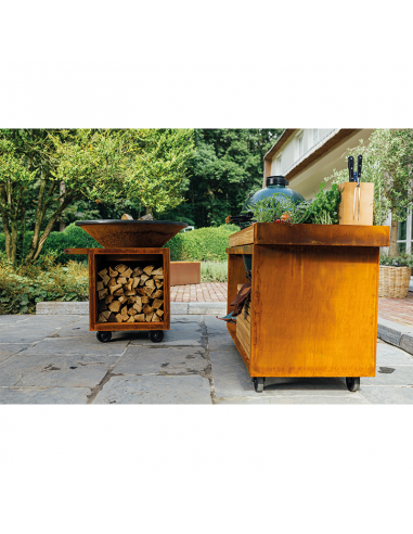 BRASERO OFYR CLASSIC STORAGE CORTEN...