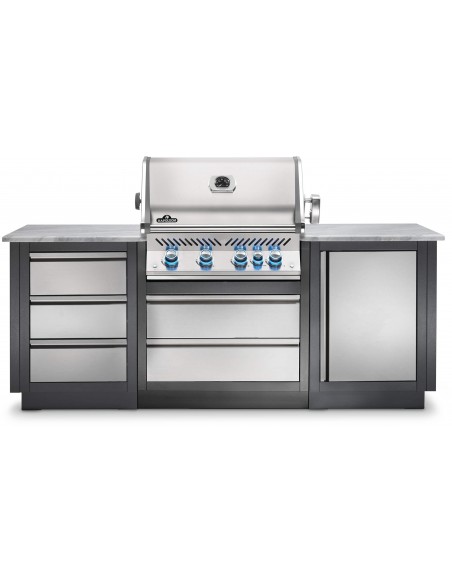MEUBLE OASIS 2 TIROIRS BARBECUE ENCASTRABLE PRESTIGE PRO 500 NAPOLEON