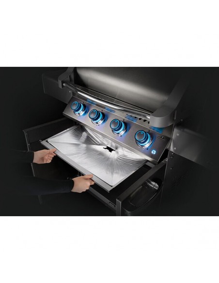 LOT DE 3 R&Eacute;CUP&Eacute;RATEURS DE GRAISSES ALUMINIUM BARBECUE ROGUE 525 NAPOLEON