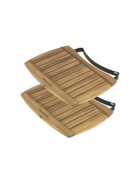 LOT DE 2 TABLETTES LATERALES POUR KAMADO BIG GREEN EGG XL