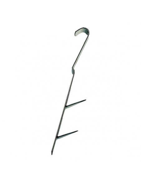 CROCHET INOX COURT POUR FUMOIR PEETZ