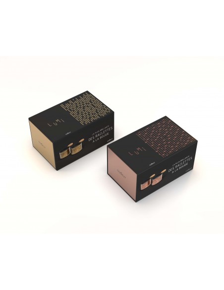 SET DE 2 RACLETTES INDIVIDUELLES A LA BOUGIE COOKUT EDITION OR