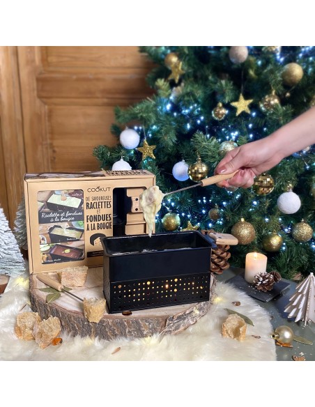 COFFRET RACLETTE ET FONDUE A LA BOUGIE COOKUT