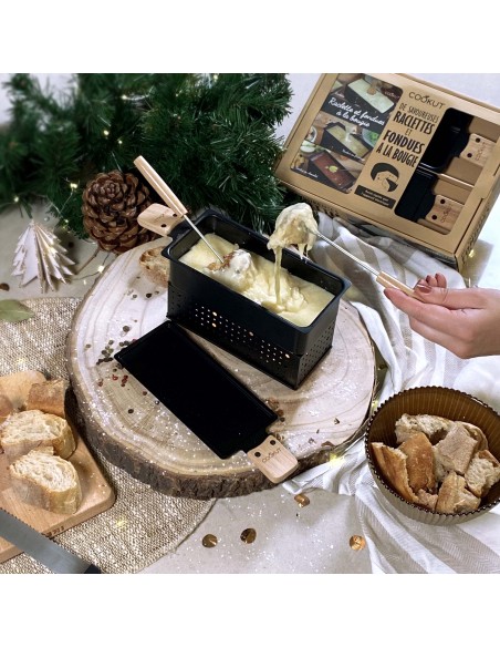 COFFRET RACLETTE ET FONDUE A LA BOUGIE COOKUT