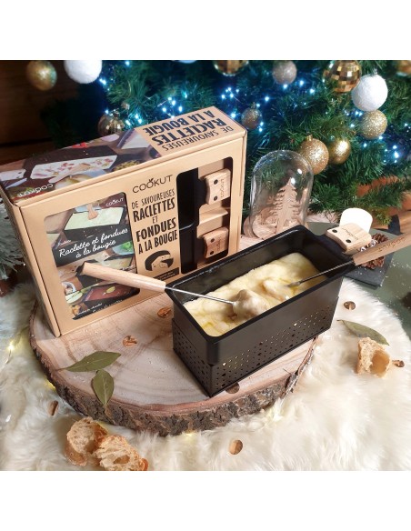 COFFRET RACLETTE ET FONDUE A LA BOUGIE COOKUT
