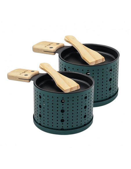 RACLETTE A LA BOUGIE POUR 2  - VERT - COOKUT