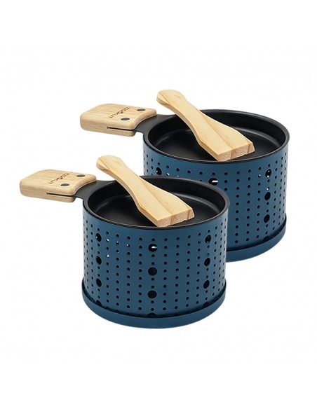 RACLETTE A LA BOUGIE POUR 2  - BLEU - COOKUT