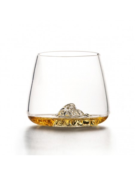 SET 2 VERRES TOPOGRAPHIC EVEREST & MONT BLANC ALASKAN MAKER