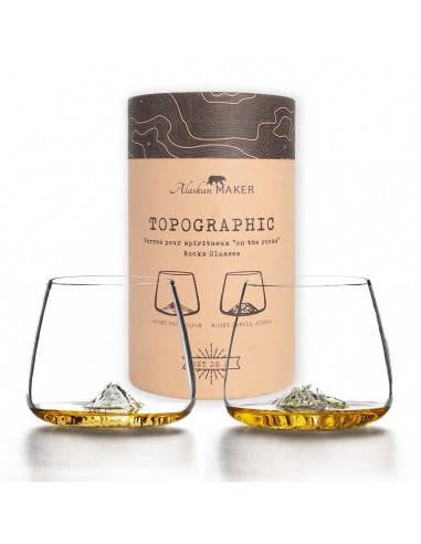 SET 2 VERRES TOPOGRAPHIC FUJI &...