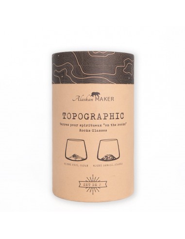 SET 2 VERRES TOPOGRAPHIC FUJI &...