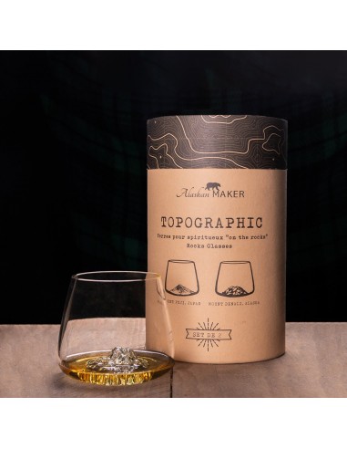 SET 2 VERRES TOPOGRAPHIC FUJI &...