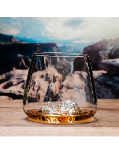 SET 2 VERRES TOPOGRAPHIC GRAND CANYON...