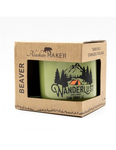 MUG BEAVER VERT FORET ALASKAN MAKER