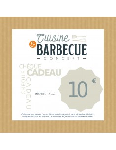 CHEQUE CADEAU 10 &euro;