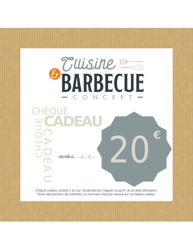 CHEQUE CADEAU 20 &euro;