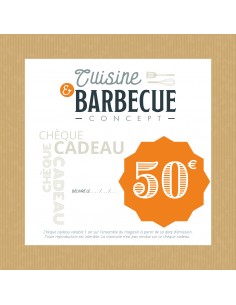 CHEQUE CADEAU 50 &euro;
