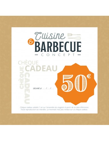 CHEQUE CADEAU 50 &euro;