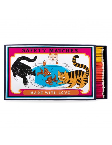 BOITE DECO 150 ALLUMETTES XXL 3 CHATS...