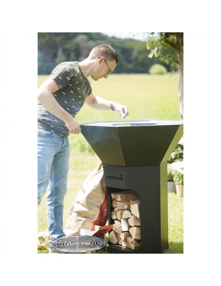 BRASERO PLANCHA NESTOR NOIR - BARBECOOK