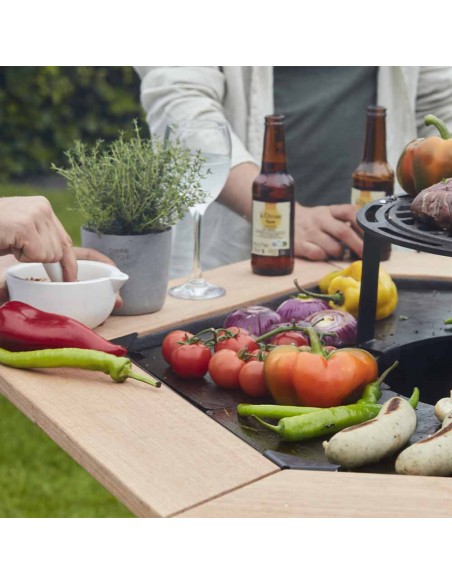 TABLE D'APPOINT EN BOIS POUR BRASERO NESTOR - BARBECOOK