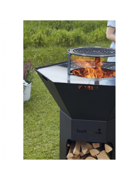SUPPORT DYNAMIC CENTRE ET GRILLE POUR BRASERO NESTOR - BARBECOOK