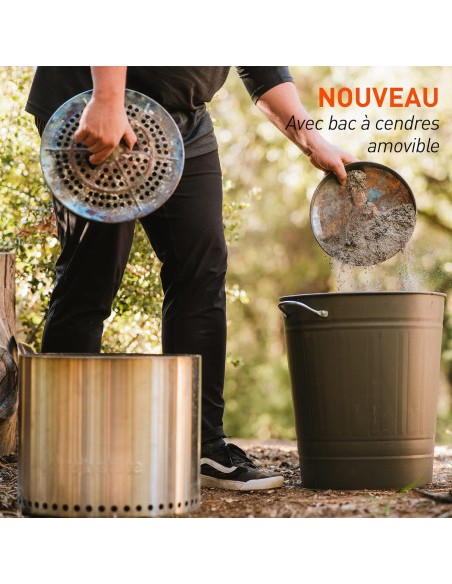 BRASERO RANGER INOX &Oslash;38cm AVEC SUPPORT - SOLO STOVE