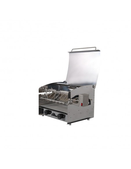 BARBECUE GAZ CUISSON VERTICALE 2 BRULEURS GLM
